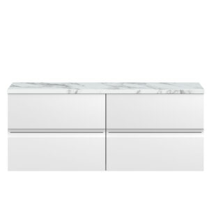 Hudson Reed 1200mm Wall Hung 4-Drawer Unit & Laminate Worktop URB104LCM2