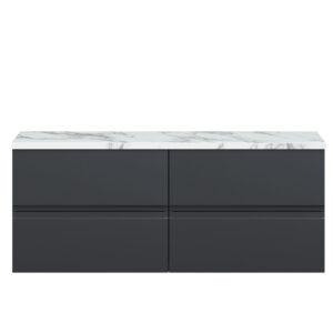 Hudson Reed 1200mm Wall Hung 4-Drawer Unit & Laminate Worktop URB1404LCM2