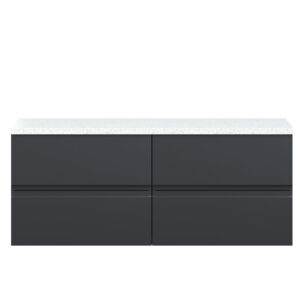 Hudson Reed 1200mm Wall Hung 4-Drawer Unit & Laminate Worktop URB1404LSW2
