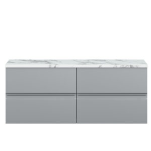 Hudson Reed 1200mm Wall Hung 4-Drawer Unit & Laminate Worktop URB204LCM2