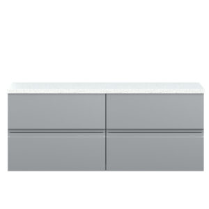 Hudson Reed 1200mm Wall Hung 4-Drawer Unit & Laminate Worktop URB204LSW2