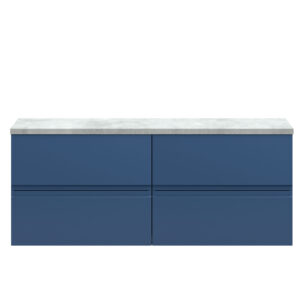 Hudson Reed 1200mm Wall Hung 4-Drawer Unit & Laminate Worktop URB304LBG2