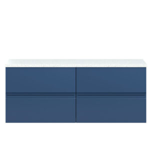 Hudson Reed 1200mm Wall Hung 4-Drawer Unit & Laminate Worktop URB304LSW2
