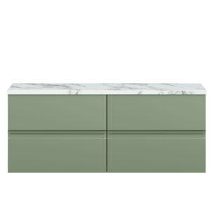 Hudson Reed 1200mm Wall Hung 4-Drawer Unit & Laminate Worktop URB804LCM2