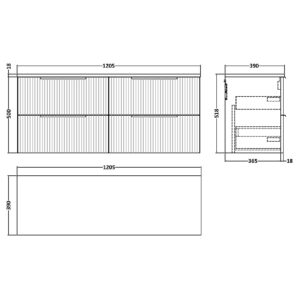 Hudson-Reed-1200mm-Wall-Hung-4-Drawer-Vanity-Worktop-DFF1493W2-3