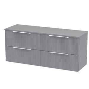 Hudson Reed 1200mm Wall Hung 4 Drawer Vanity & Worktop DFF293W2