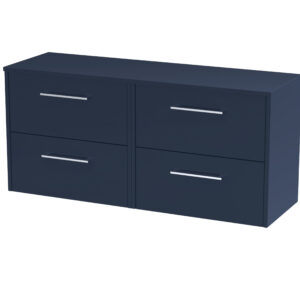 Hudson Reed 1200mm Wall Hung 4-Drawer Vanity & Worktop JNU2924W2