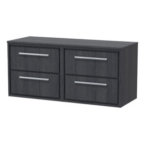 Hudson Reed 1200mm Wall Hung 4-Drawer Vanity with Worktop LIL2224W2