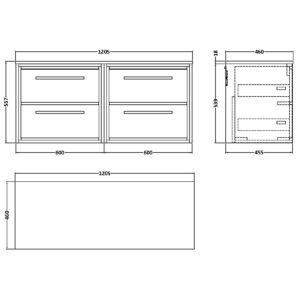 Hudson-Reed-1200mm-Wall-Hung-4-Drawer-Vanity-with-Worktop-LIL2724W2-3