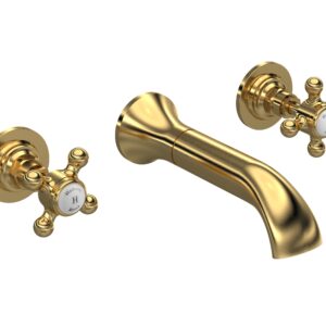 Hudson Reed 3 Tap Hole Wall Mounted Basin Mixer BC817HX