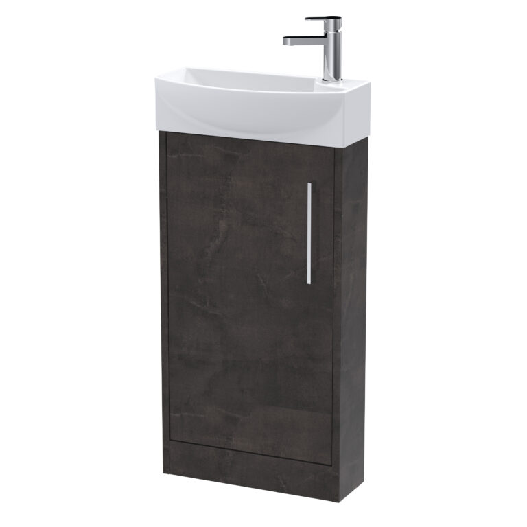 Hudson Reed 440mm Floor Standing 1 Door Unit & 1TH Basin LH JNU2621L