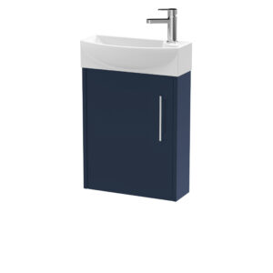Hudson Reed 440mm Wall Hung 1-Door Unit & 1TH Basin LH JNU2961L