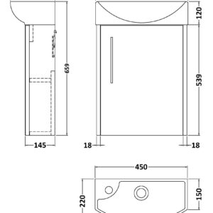 Hudson-Reed-440mm-Wall-Hung-1-Door-Unit-1TH-Basin-RH-JNU2961R-3