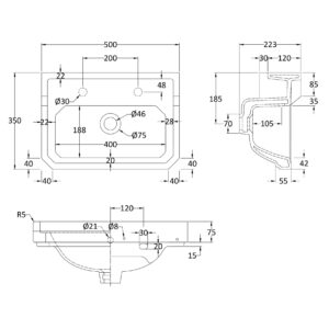 Hudson-Reed-500mm-Basin-2-Tap-Hole-NCS885-3