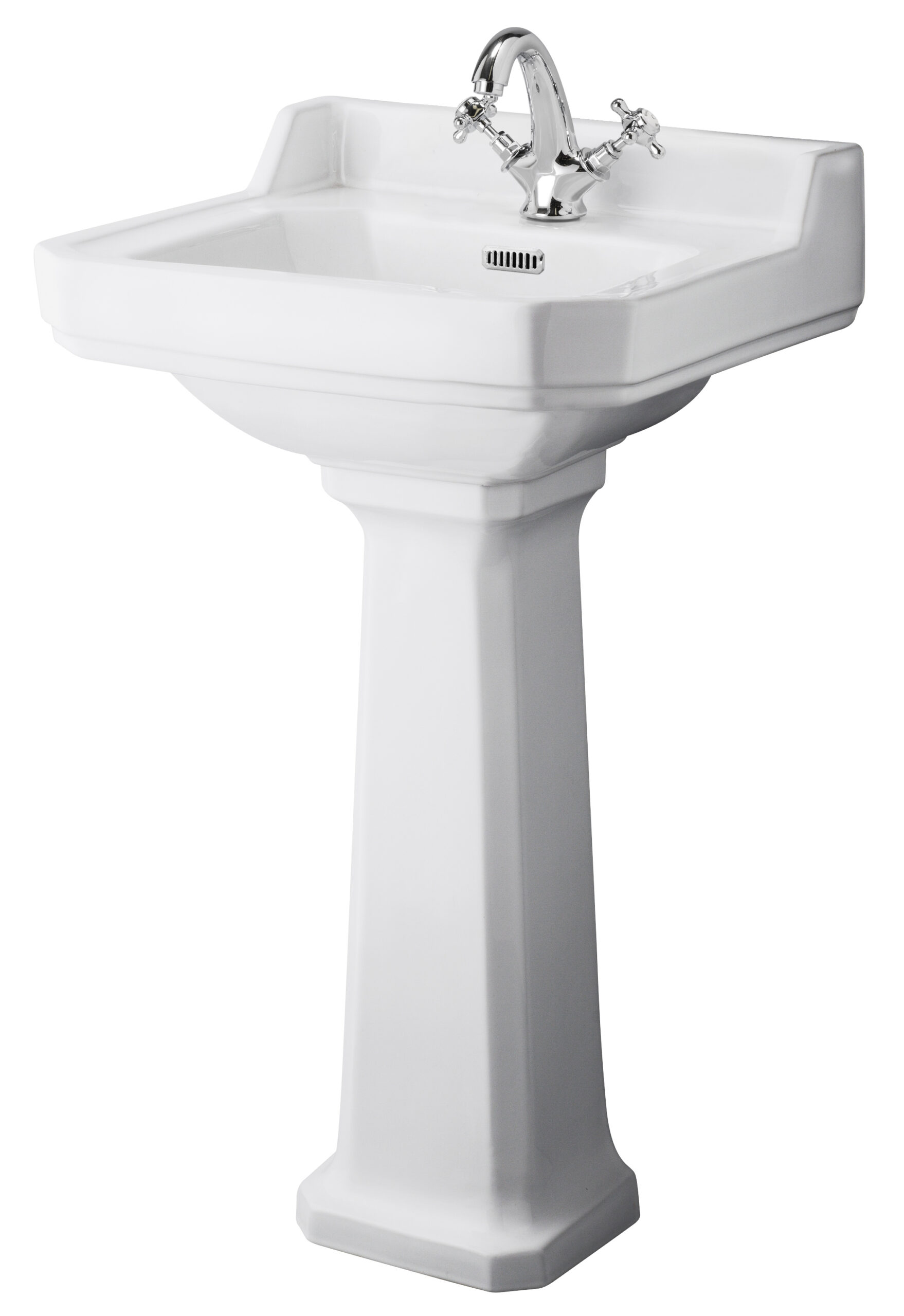 Hudson Reed 500mm Basin & Pedestal (1 Tap Hole) CCR015