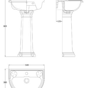 Hudson-Reed-500mm-Basin-Pedestal-1-Tap-Hole-CRT007-3