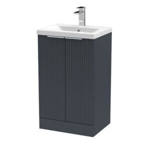 Hudson Reed 500mm Floor Standing 2 Door Vanity & Basin 1 DFF1423A