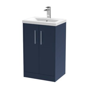 Hudson Reed 500mm Floor Standing 2-Door Vanity & Basin 1 JNU2901A