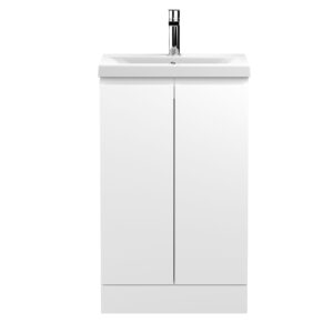 Hudson Reed 500mm Floor Standing 2-Door Vanity Unit & Basin 1 URB107A