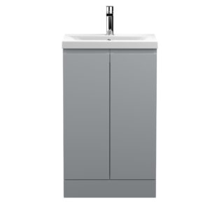 Hudson Reed 500mm Floor Standing 2-Door Vanity Unit & Basin 1 URB207A