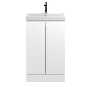 Hudson Reed 500mm Floor Standing 2-Door Vanity Unit & Basin 3 URB107D