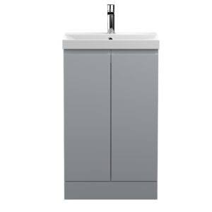 Hudson Reed 500mm Floor Standing 2-Door Vanity Unit & Basin 3 URB207D