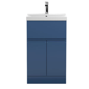 Hudson Reed 500mm Floor Standing 2-Door/Drawer Vanity Unit & Basin 3 URB301D
