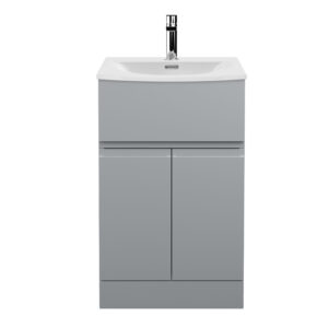 Hudson Reed 500mm Floor Standing 2 Door/Drawer Vanity Unit & Basin 4 URB201G