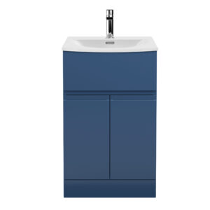 Hudson Reed 500mm Floor Standing 2 Door/Drawer Vanity Unit & Basin 4 URB301G