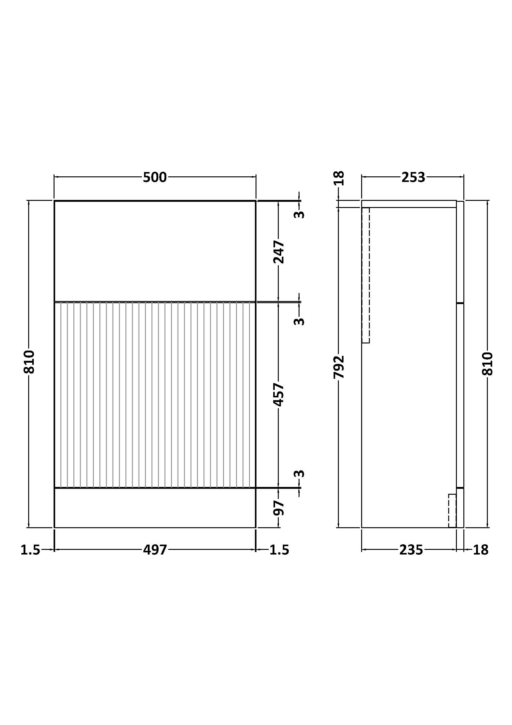 Hudson Reed 500mm WC Unit FLU341 - Image 2