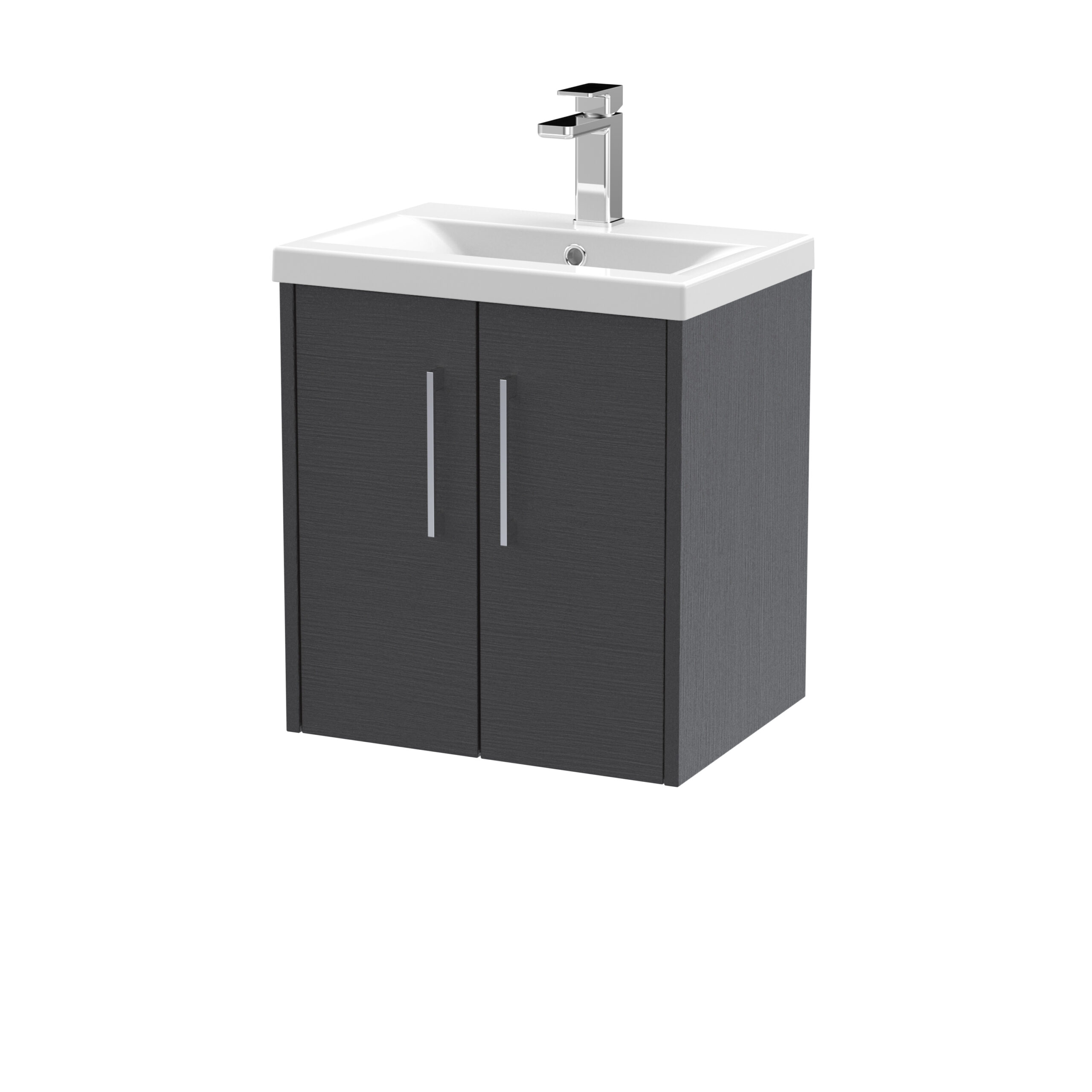Hudson Reed 500mm Wall Hung 2 Door Vanity & Basin 1 JNU2221A