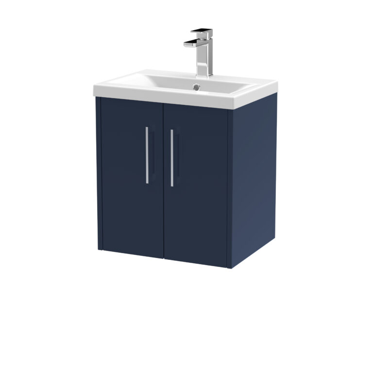 Hudson Reed 500mm Wall Hung 2-Door Vanity & Basin 1 JNU2921A