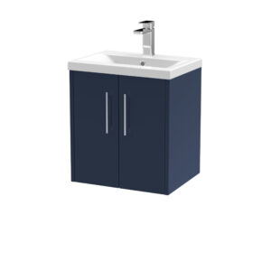 Hudson Reed 500mm Wall Hung 2-Door Vanity & Basin 1 JNU2921A