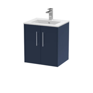Hudson Reed 500mm Wall Hung 2-Door Vanity & Basin 2 JNU2921B