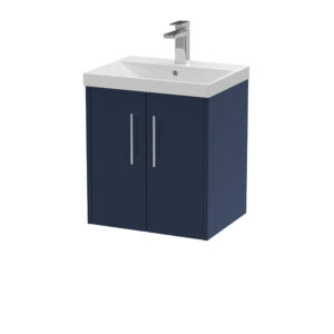 Hudson Reed 500mm Wall Hung 2-Door Vanity & Basin 3 JNU2921D