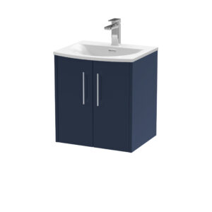 Hudson Reed 500mm Wall Hung 2-Door Vanity & Basin 4 JNU2921G