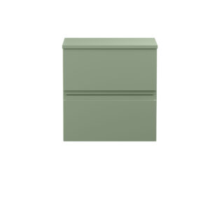 Hudson Reed 500mm Wall Hung 2 Drawer Unit & Worktop URB802W