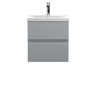 Hudson Reed 500mm Wall Hung 2-Drawer Vanity Unit & Basin 1 URB202A