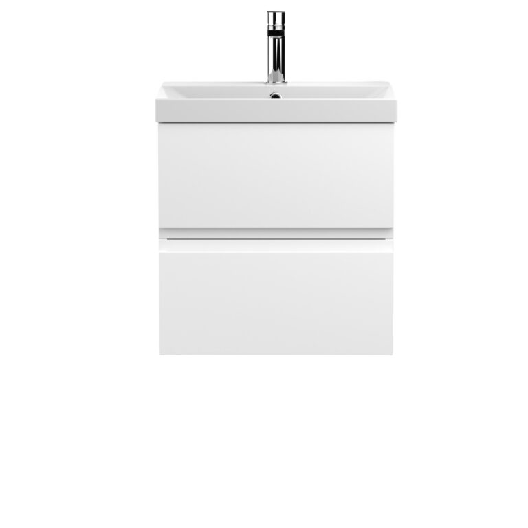 Hudson Reed 500mm Wall Hung 2-Drawer Vanity Unit & Basin 3 URB102D