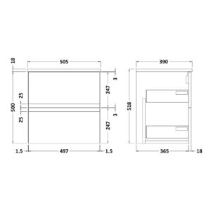 Hudson-Reed-500mm-Wall-Hung-2-Drawer-Vanity-Unit-Worktop-URB102W-3