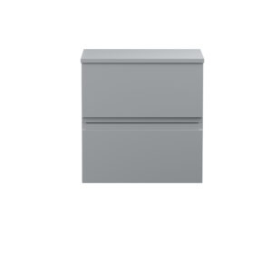 Hudson Reed 500mm Wall Hung 2-Drawer Vanity Unit & Worktop URB202W