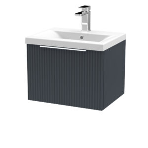 Hudson Reed 500mm Wall Hung Single Drawer Vanity & Basin 1 DFF1491A