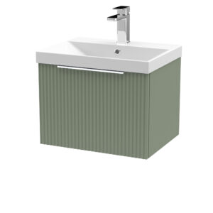 Hudson Reed 500mm Wall Hung Single Drawer Vanity & Basin 3 DFF891D