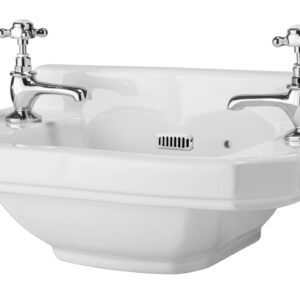 Hudson Reed 515mm Cloakroom Basin (2 Tap Hole) NCS829
