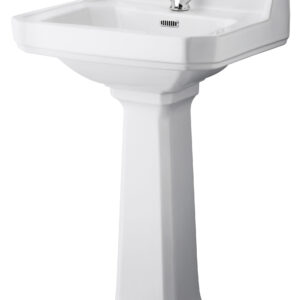 Hudson Reed 560mm Basin & Pedestal (1 Tap Hole) CCR016