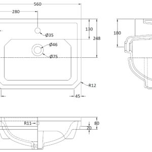 Hudson-Reed-560mm-Semi-Recessed-Basin-1-Tap-Hole-NCS808A-3