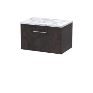 Hudson Reed 600 Wall Hung 1-Drawer Vanity & Laminate Worktop JNU2622LCM