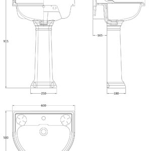 Hudson-Reed-600mm-Basin-Pedestal-1-Tap-Hole-CRT002-3