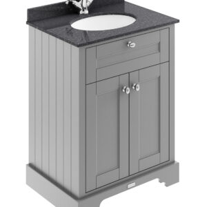 Hudson Reed 600mm Cabinet & Marble Top (1TH) LOF221