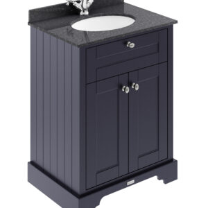 Hudson Reed 600mm Cabinet & Marble Top (1TH) LOF321
